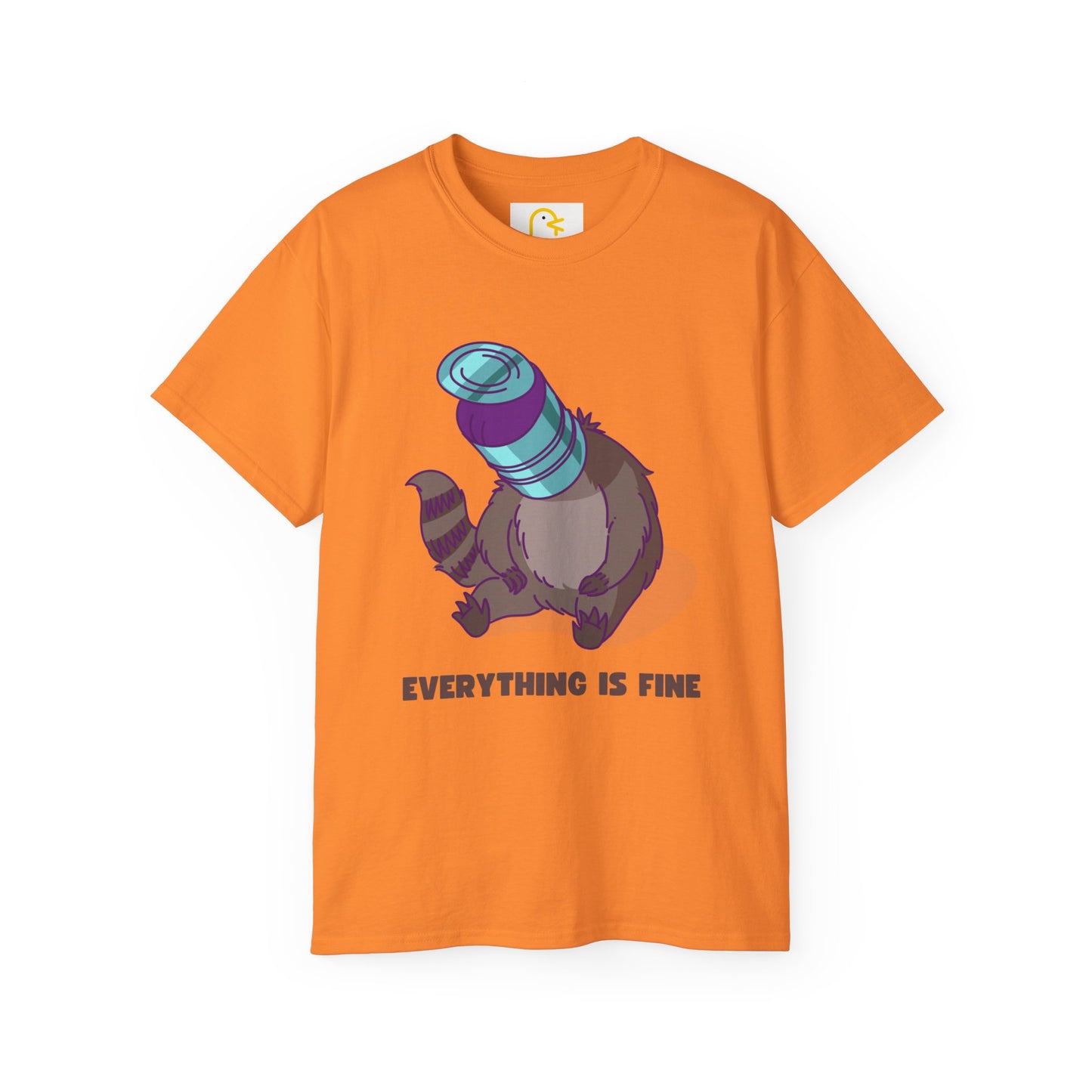 Raccoon T-shirt: Everything is fine