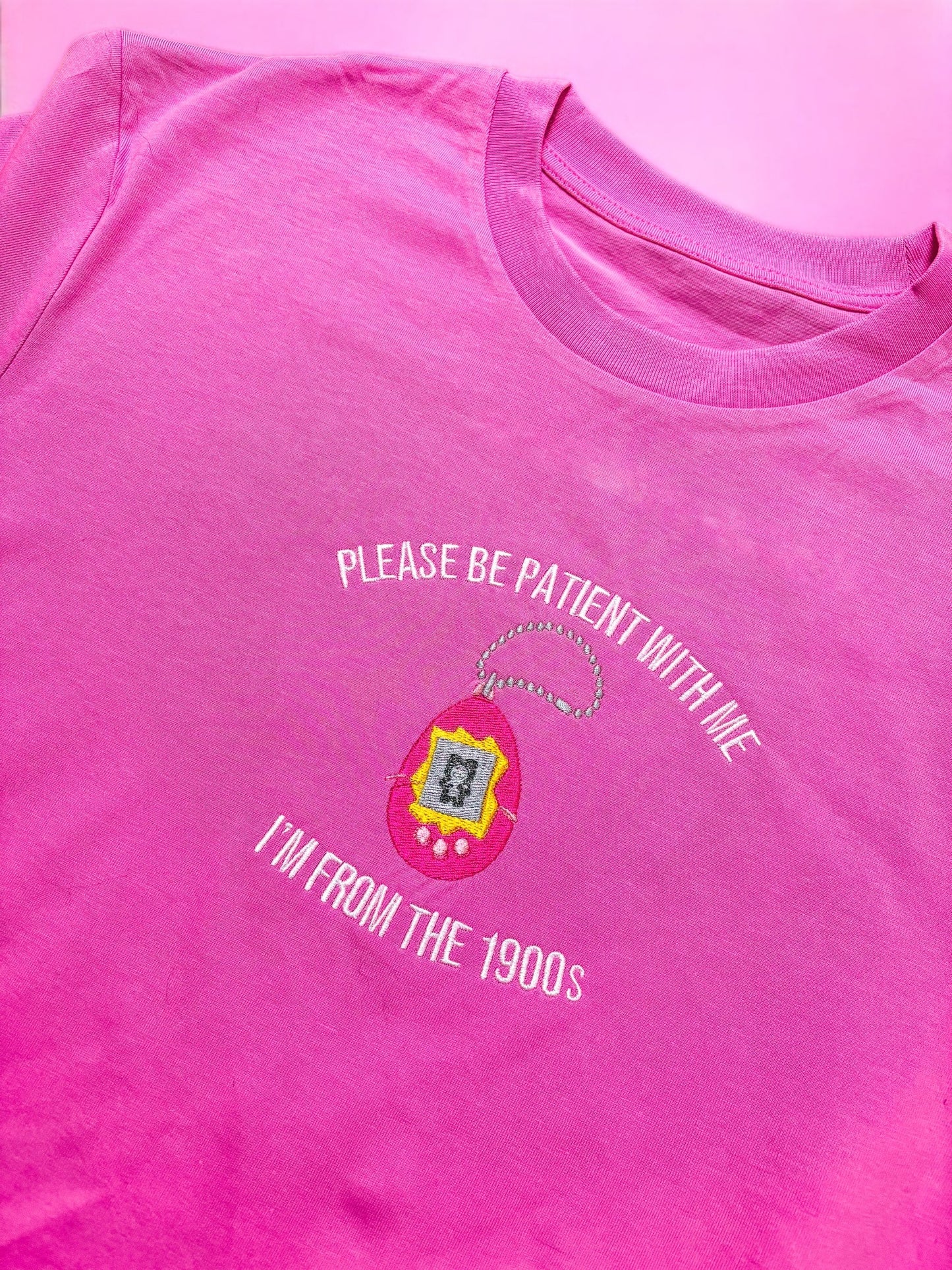 I'm From The 1900's Tamagotchi embroidered t-shirt