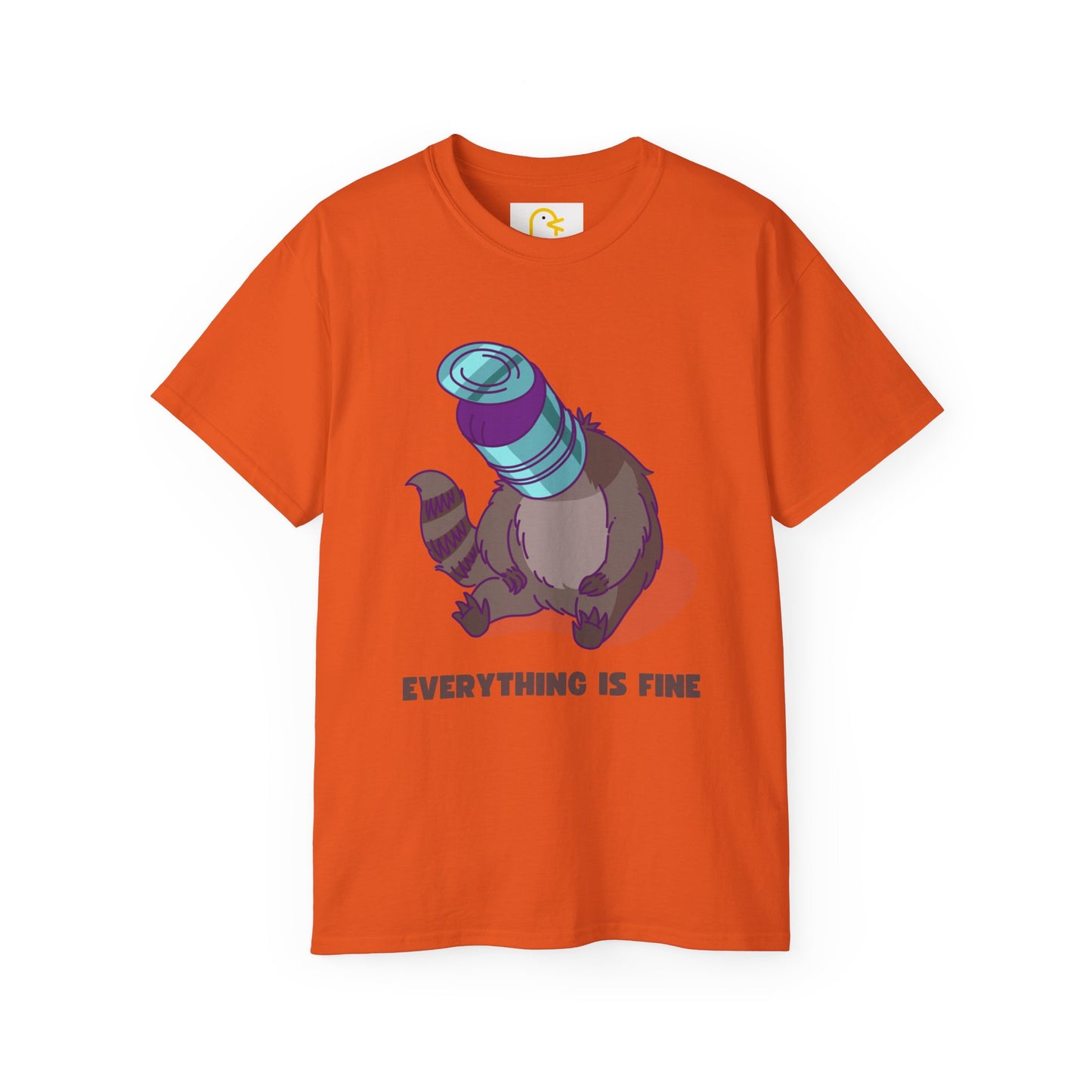 Raccoon T-shirt: Everything is fine