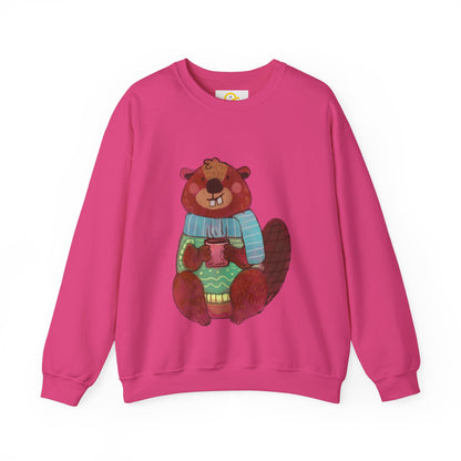 Christmas Critters Sweatshirt: Beaver