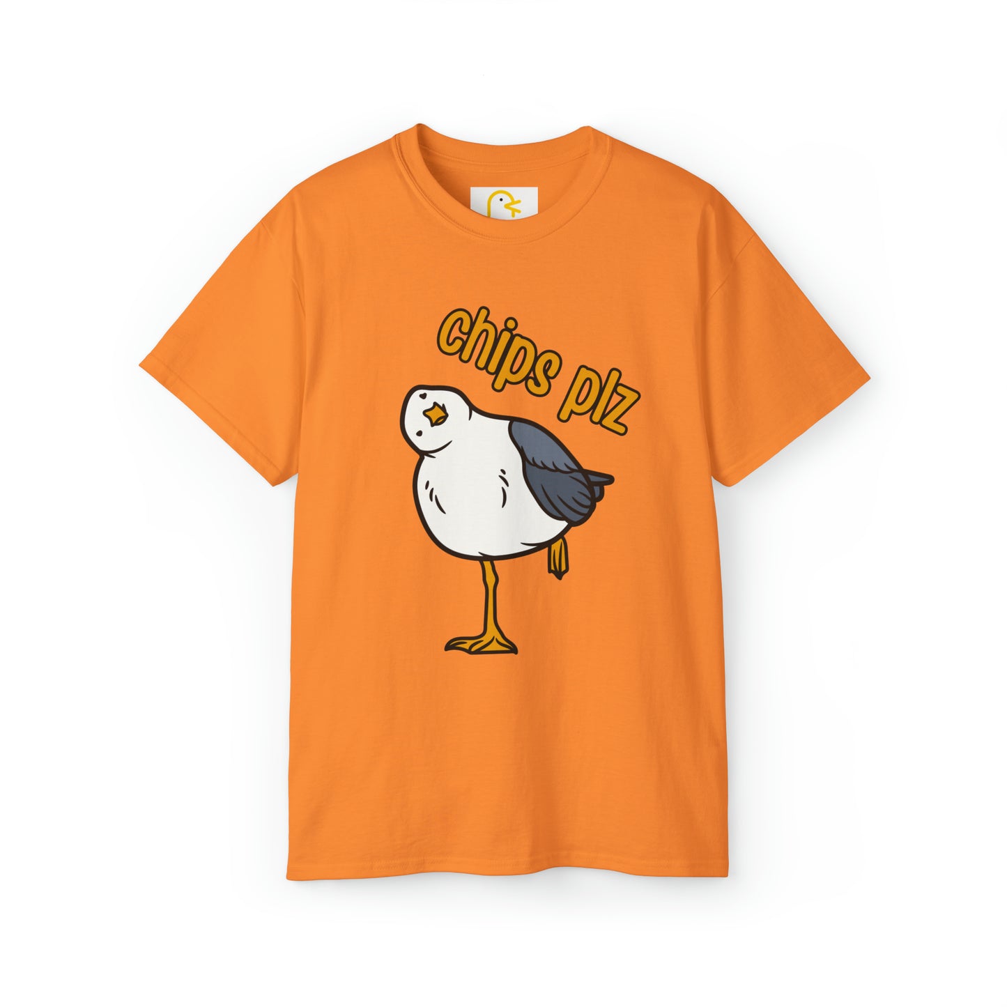 Seagull T-shirt: Chips Plz