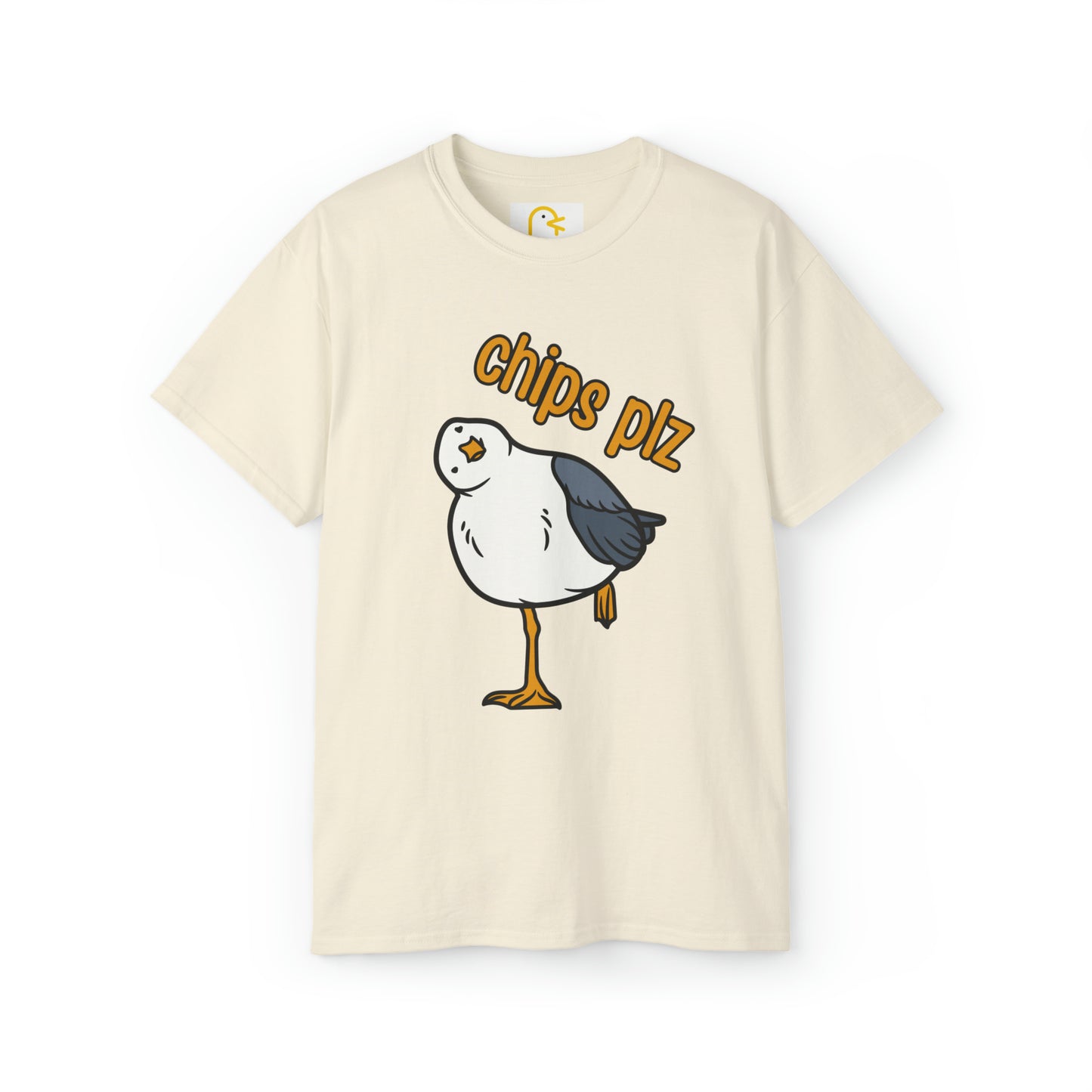 Seagull T-shirt: Chips Plz