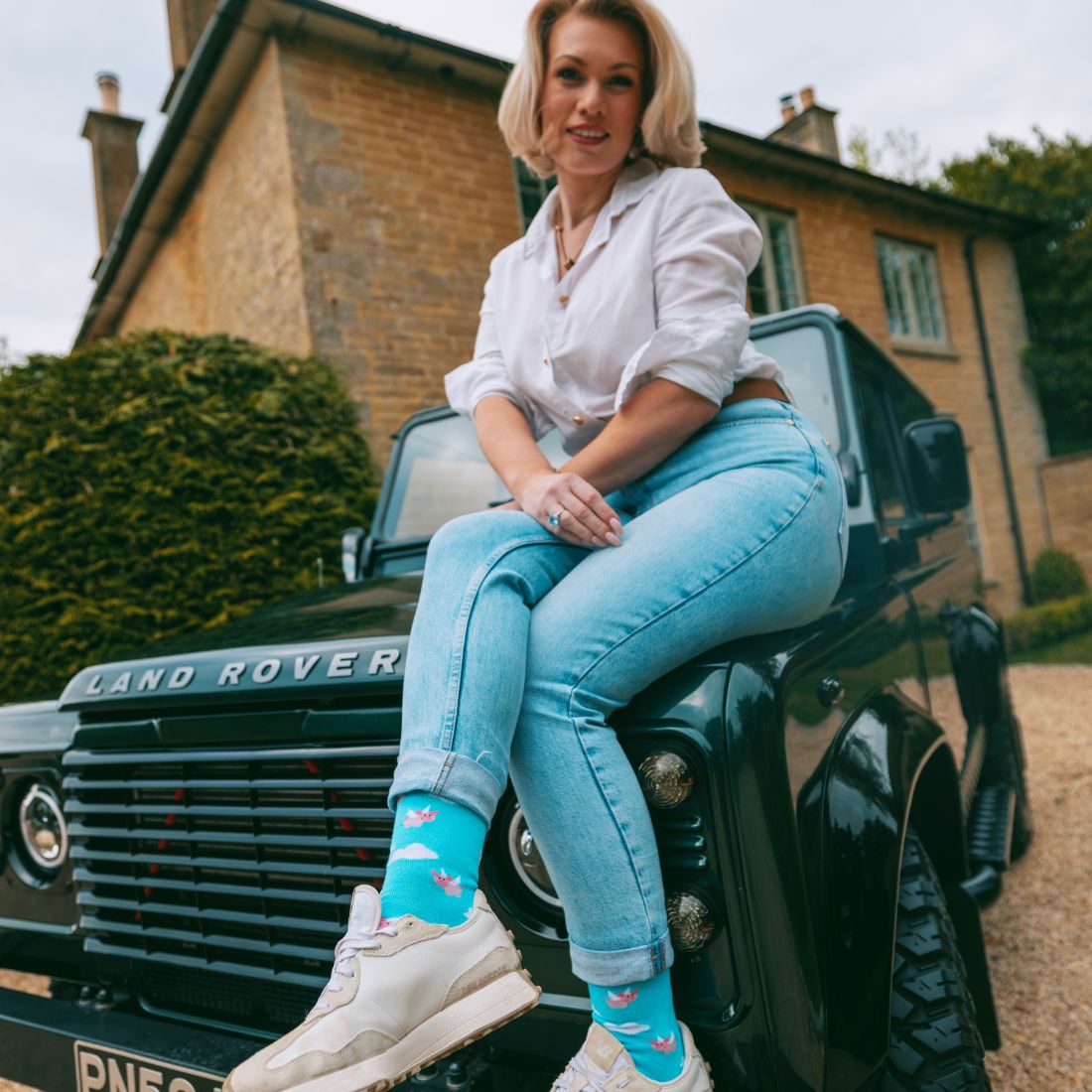 Flying Pig Bamboo Socks