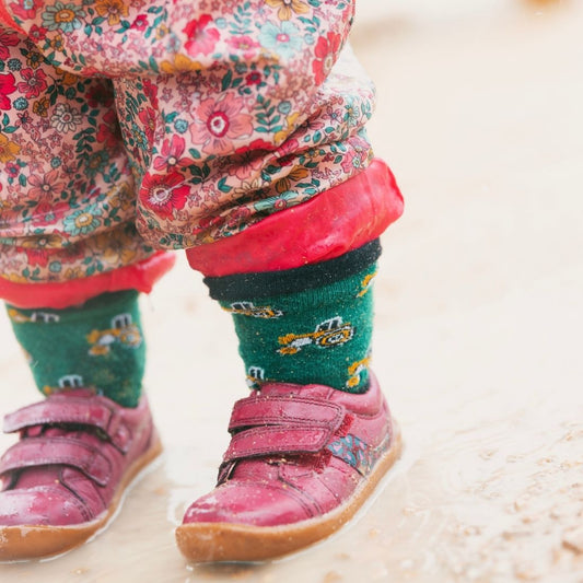 Children's Tractor Bamboo Socks