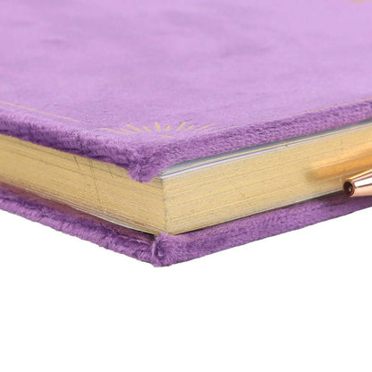 Gothic Gifts Journal with Book of Spells Print and Amethyst Crystal Pen