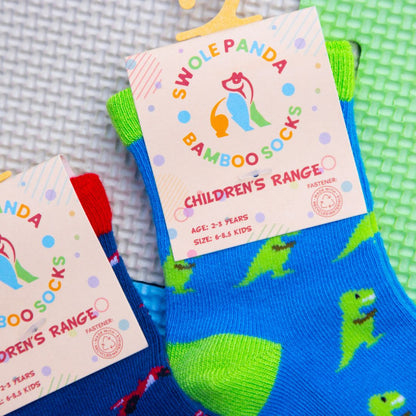 Children's T-Rex Bamboo Socks