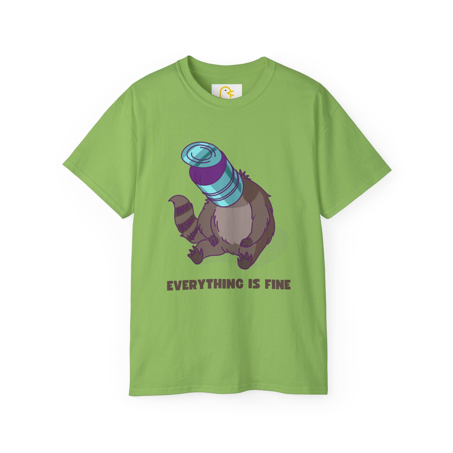 Raccoon T-shirt: Everything is fine