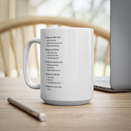 Lyrical Things Mug: White