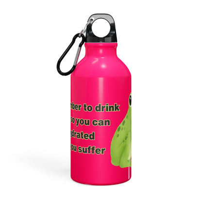 Frog Water Bottle: Remember to drink water so you can stay hydrated while you suffer