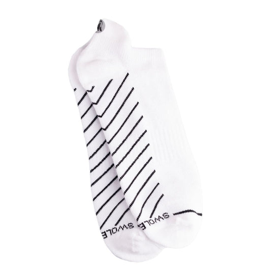 White Performance Trainer Socks