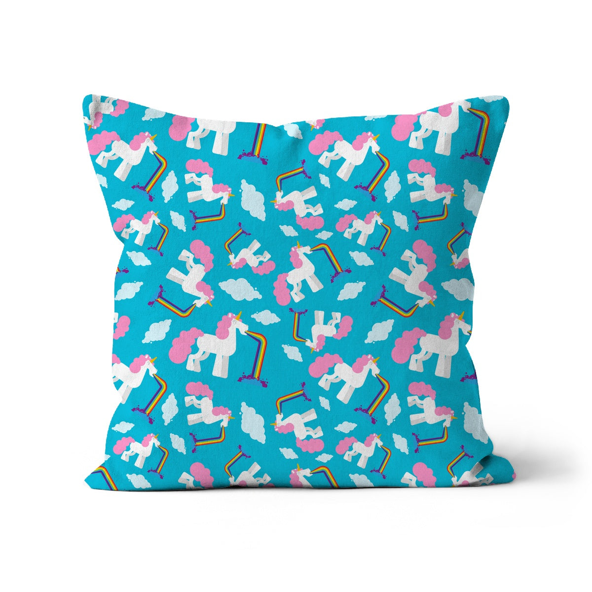 Unicorns Puking Rainbows Cushion