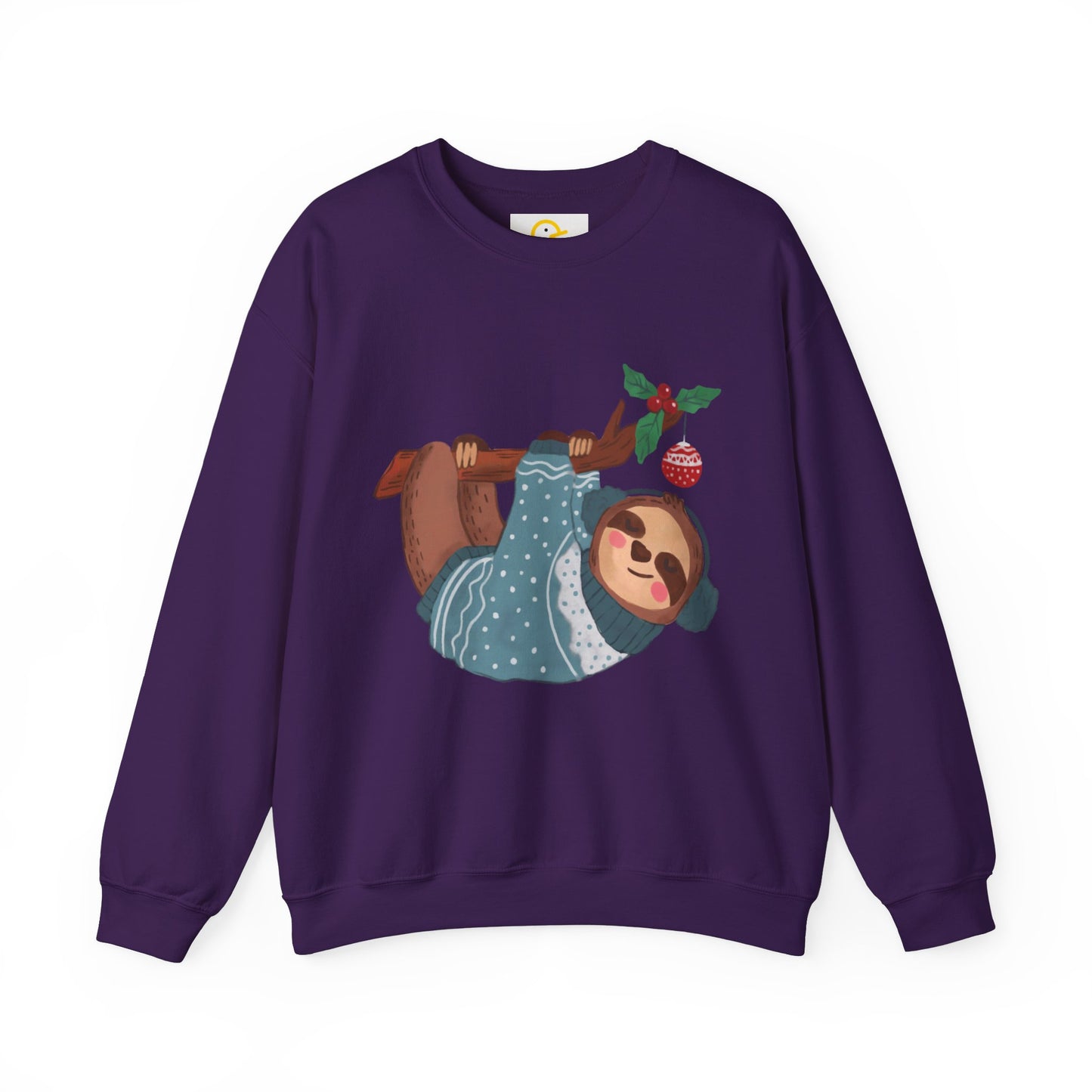 Christmas Critters Sweatshirt: Sloth