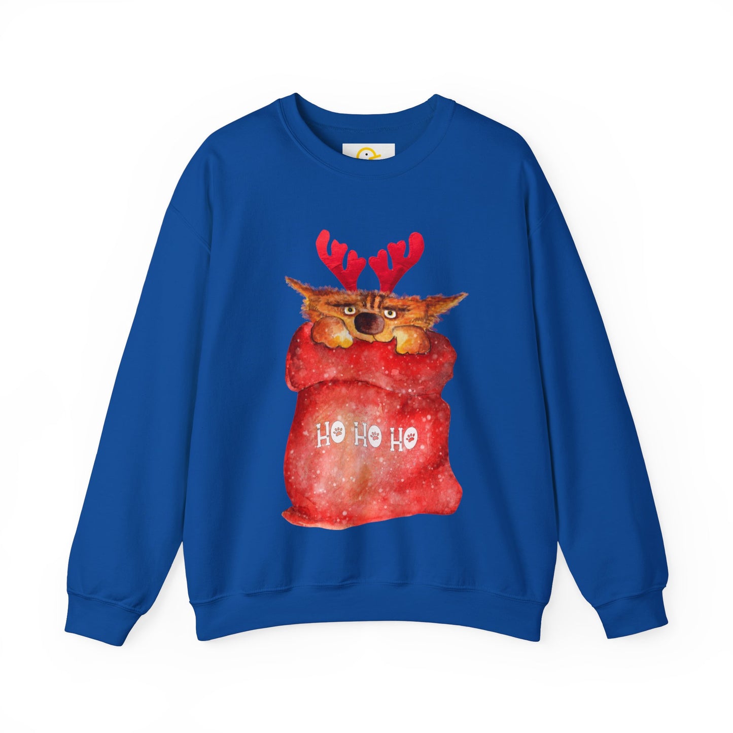 Christmas Sweatshirt: Cat in a Sack