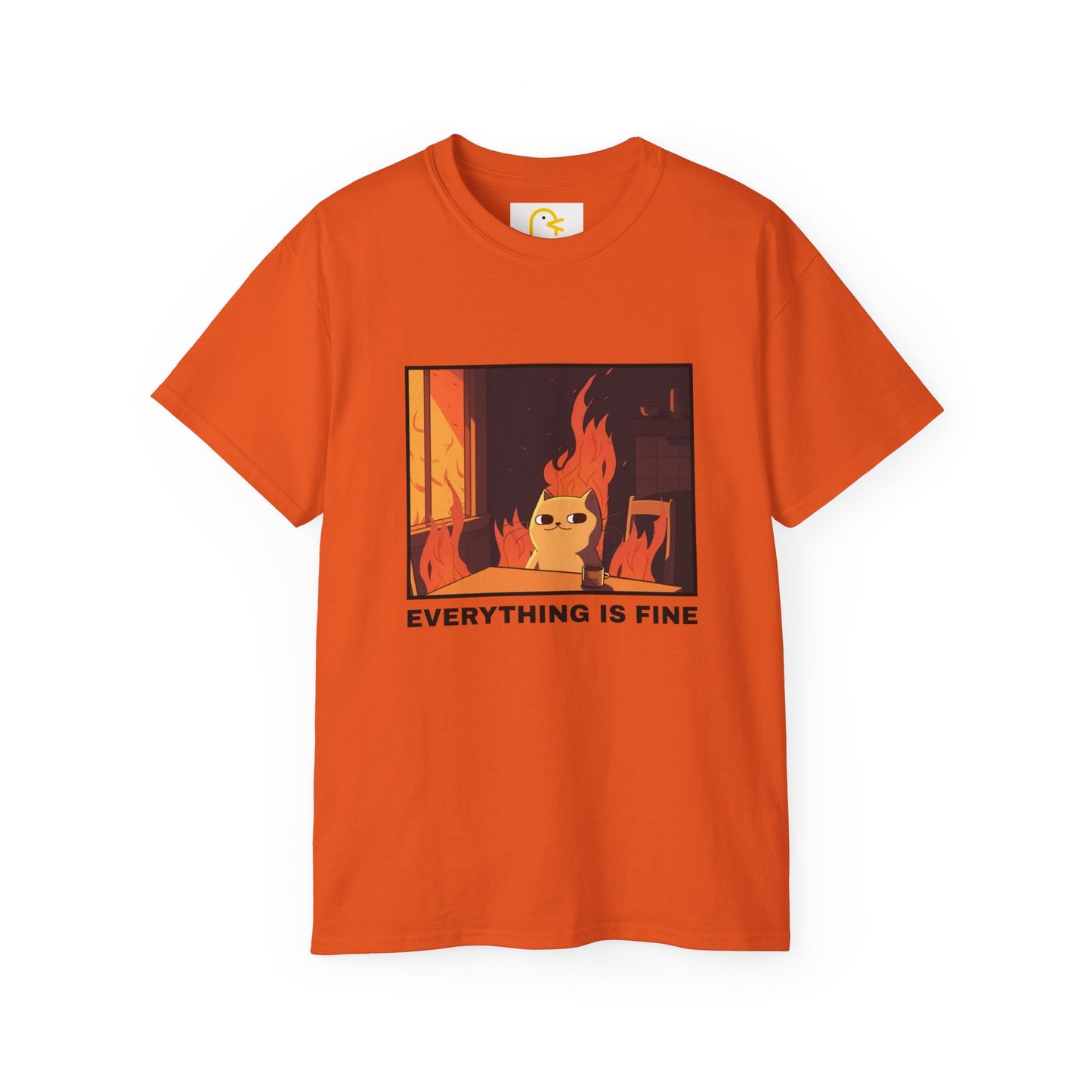 Cat T-shirt: Everything is fine