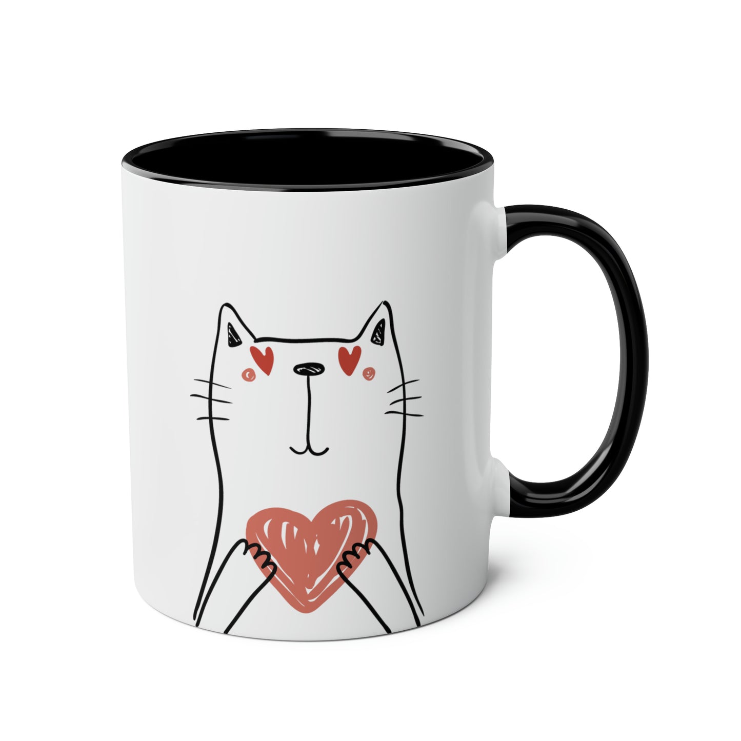 Heart Mug: Cat