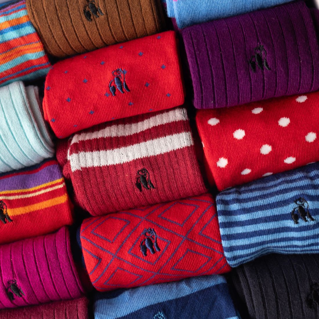 Ultimate Style Sock Box - 15 Pairs of Bamboo Socks