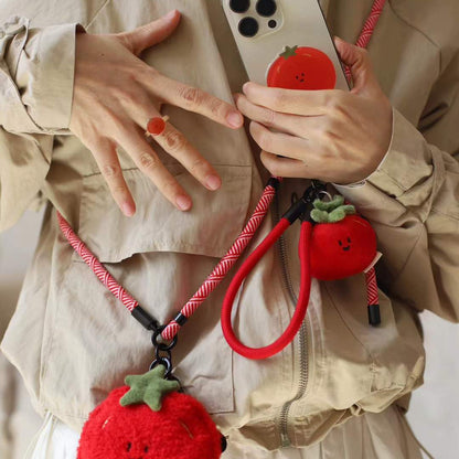 Daily White | Mini Tomato Plush Charm