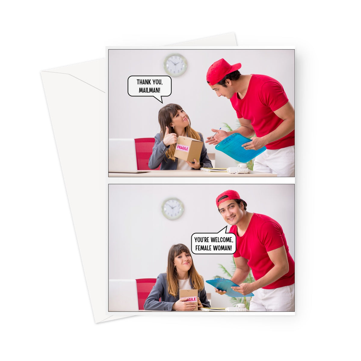 Dad Jokes Card: Mailman