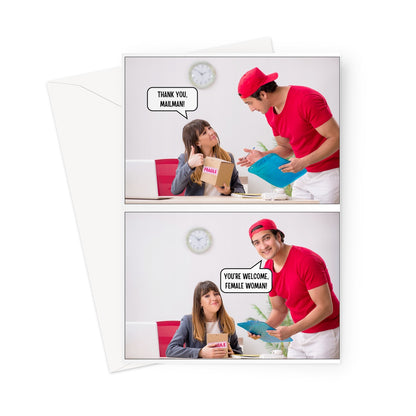 Dad Jokes Card: Mailman