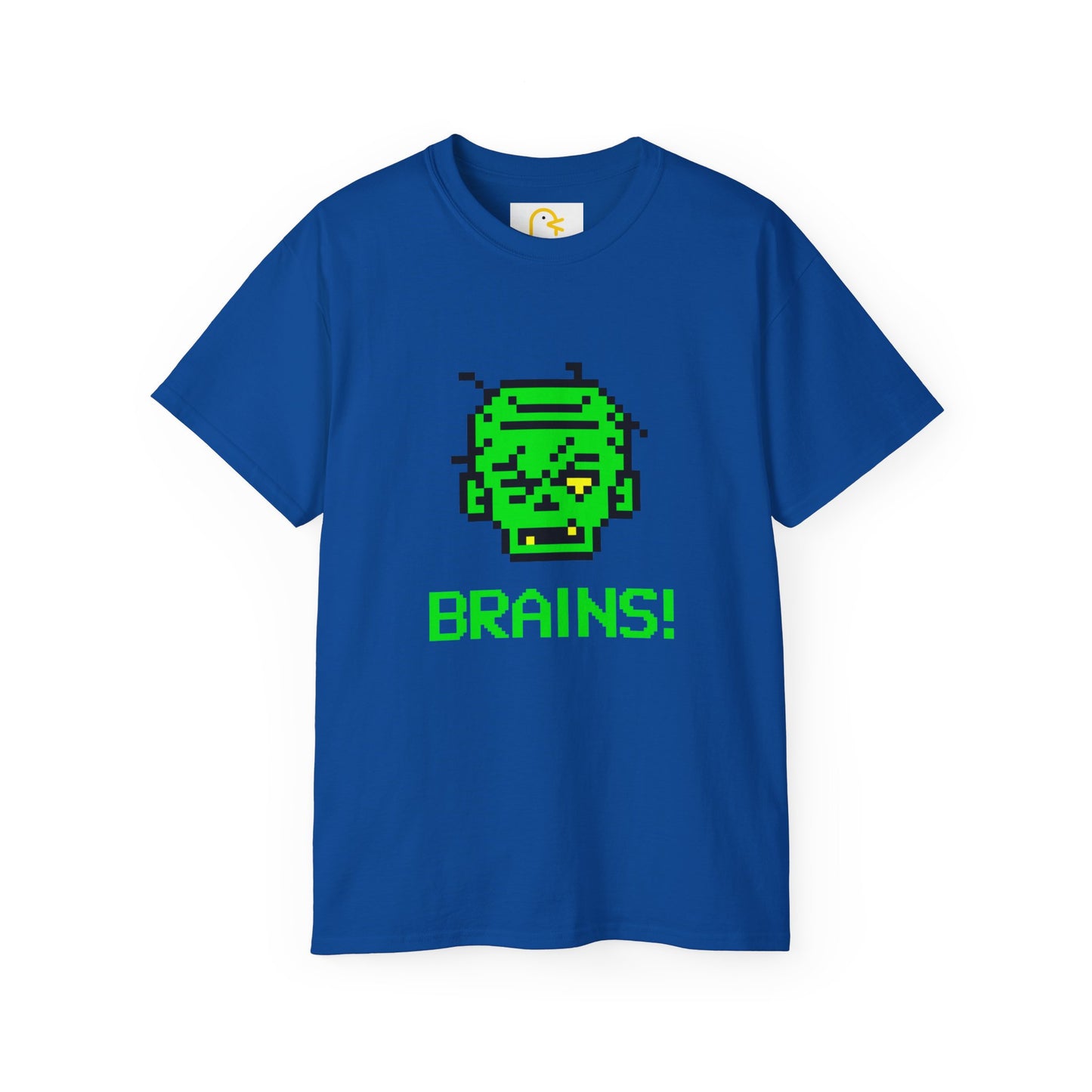 Pixelated Zombie T-shirt: Brains!