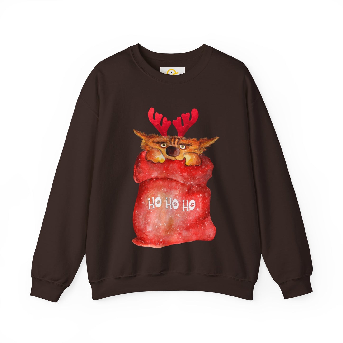 Christmas Sweatshirt: Cat in a Sack