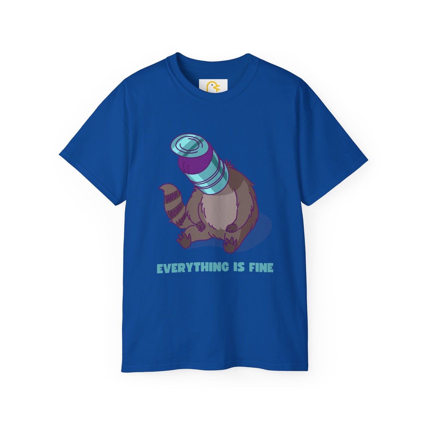 Raccoon T-shirt: Everything is fine