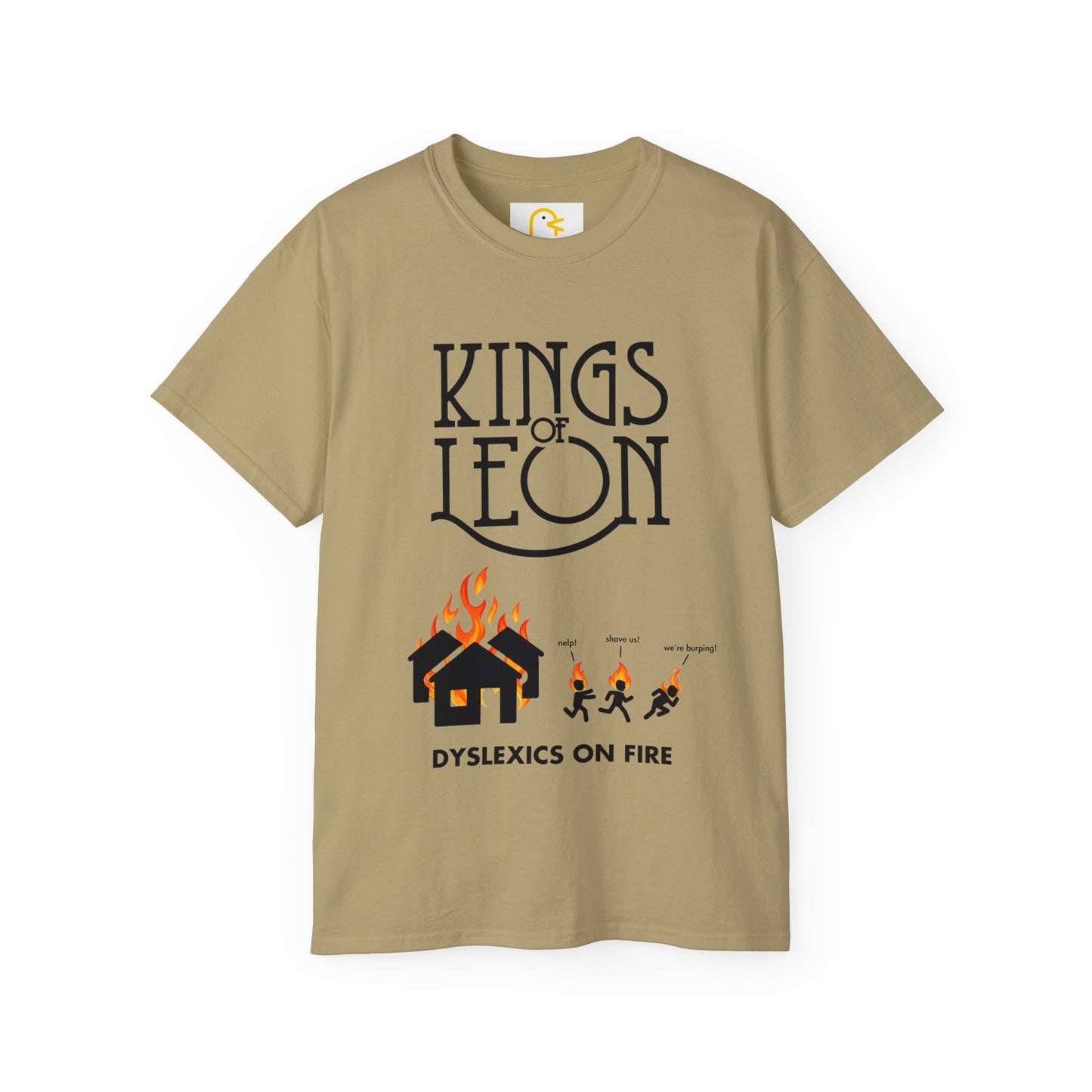 Kings of Leon T-shirt: Dyslexics on Fire