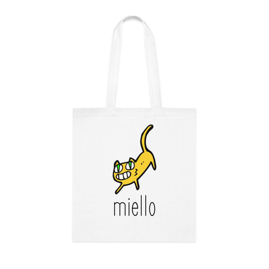 Cat Cotton Tote Bag: Miello