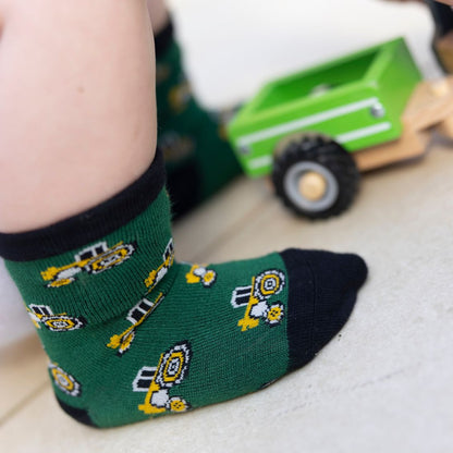 Children's Tractor Bamboo Socks