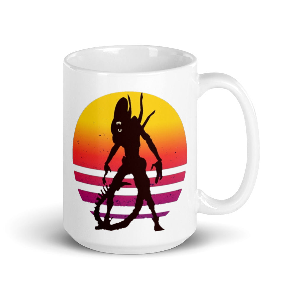 Aliens Xenomorph Sunset Mug.