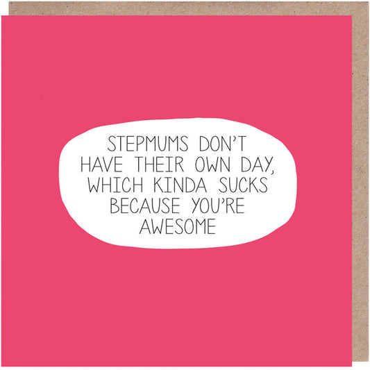 Stepmum You're Awesome Mother's Day Card