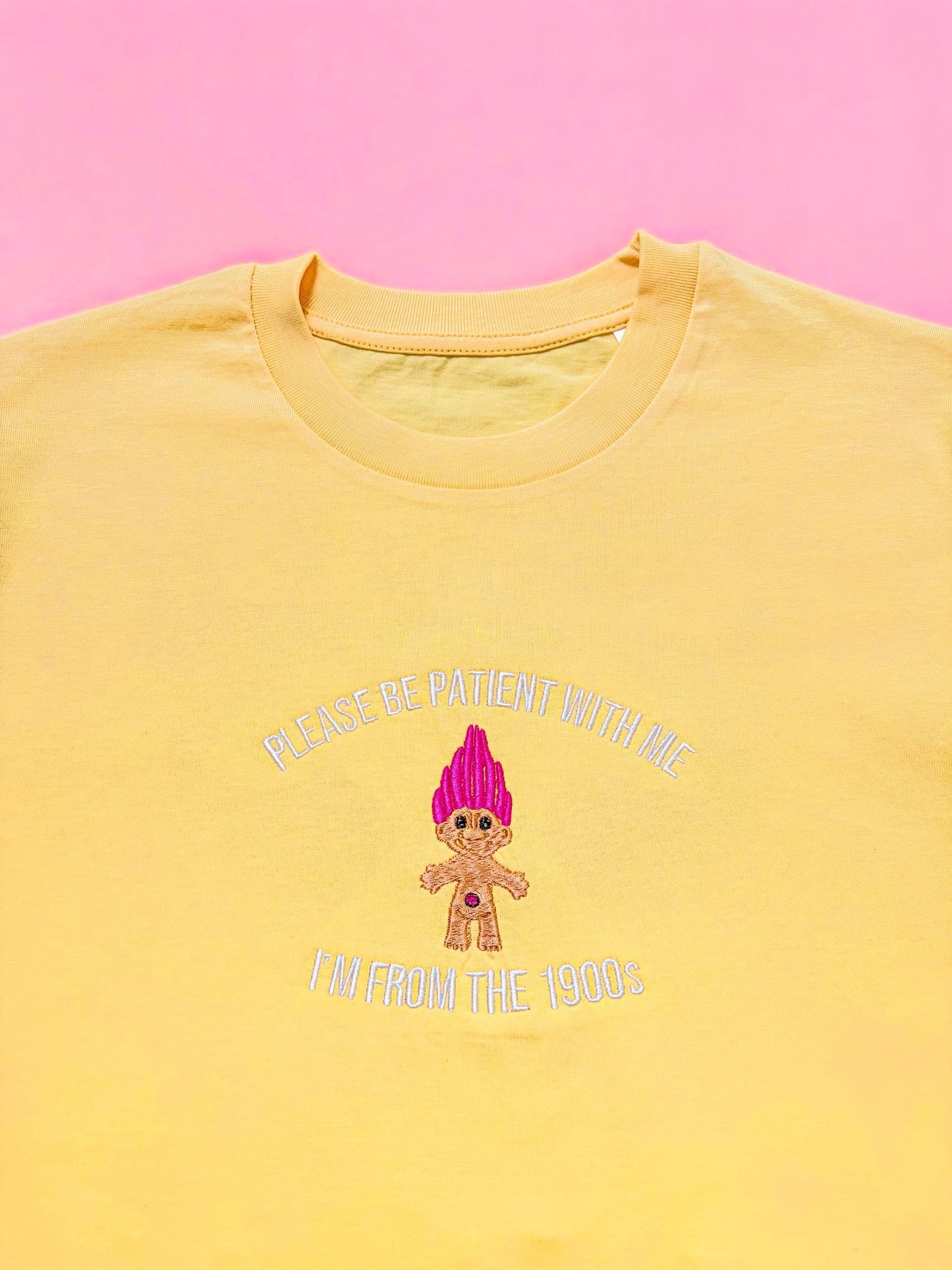 I'm From The 1900's Troll embroidered t-shirt