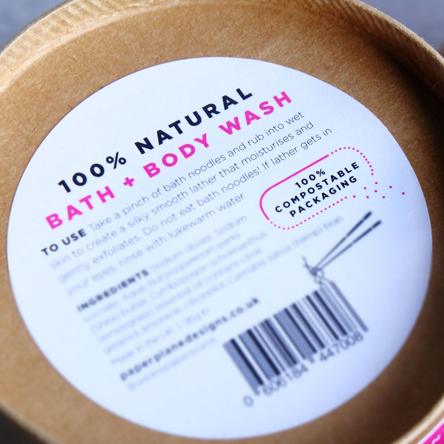 Vietnamese Fresh Bath Noodles - Peppermint natural and vegan body wash