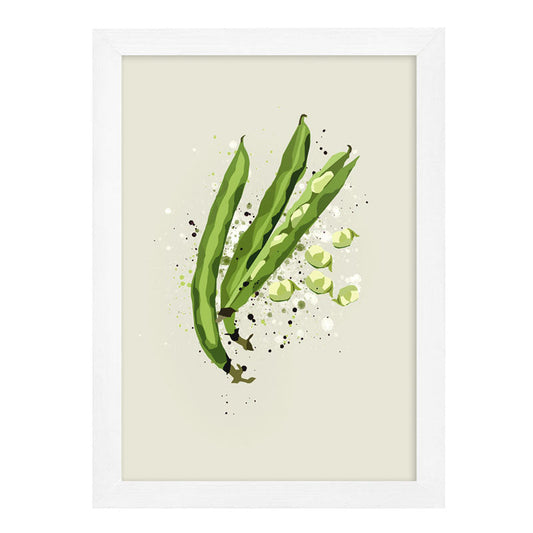 Broad Beans Vegetable Kitchen Print
