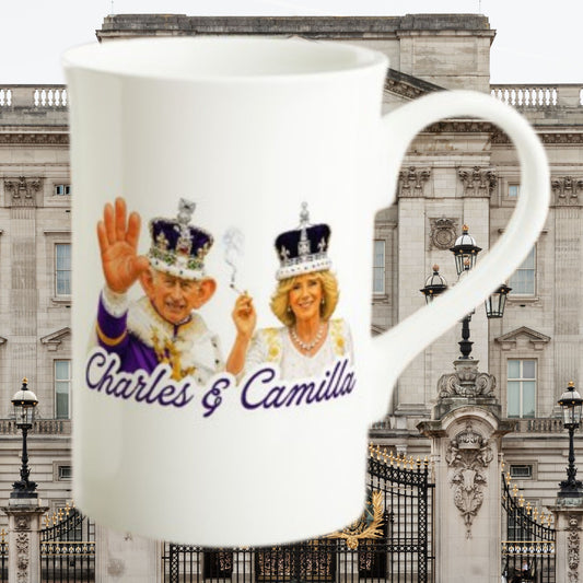 Charles & Camilla White Porcelain Slim Mug