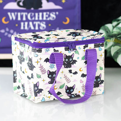 Gothic Gifts Cute and Creepy Cat Print Lunch Bag
