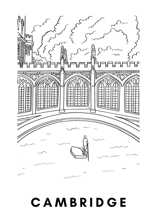 Cambridge Wall Art (A4)