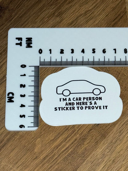 I'm A Car Person Sticker | Not Made For This