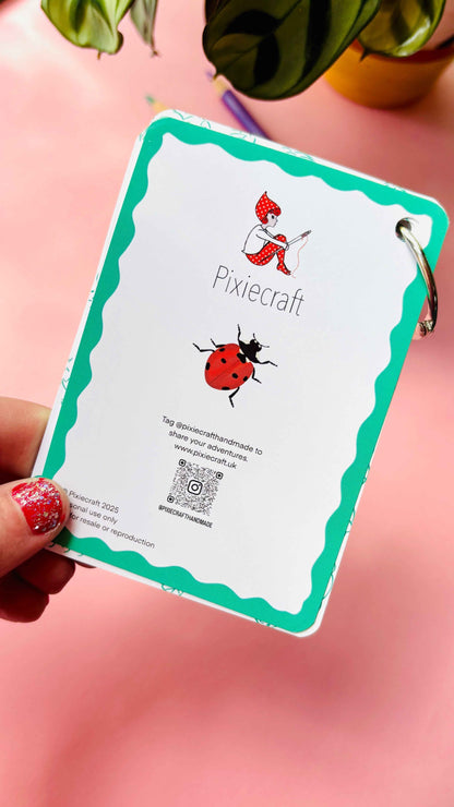 Nature flashcards - Garden Bugs Illustrated Identification Cards