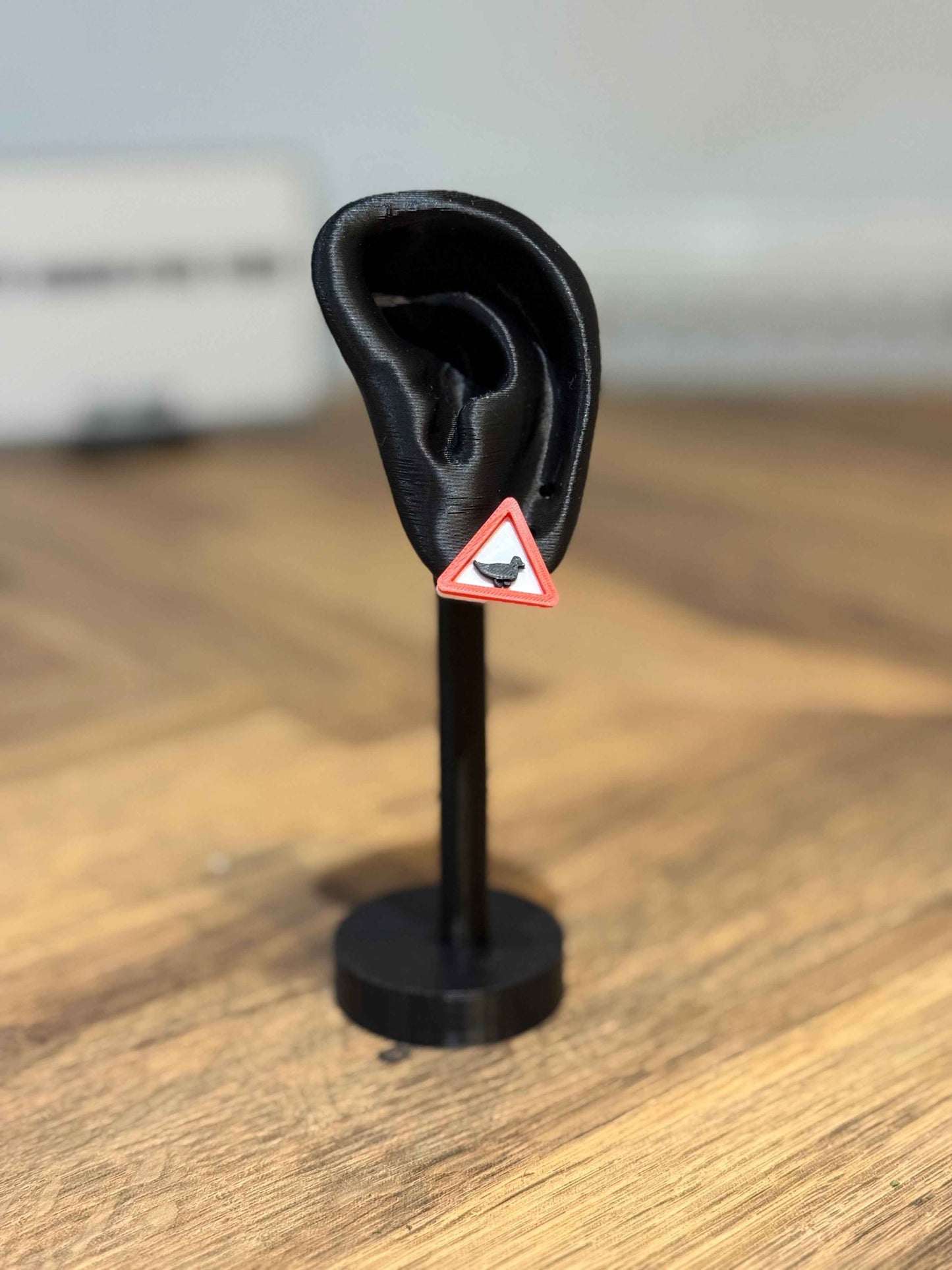 Warning! Ducks Stud Earring