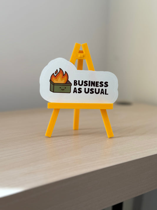 Dumpster Fire Sticker | Not Made For This