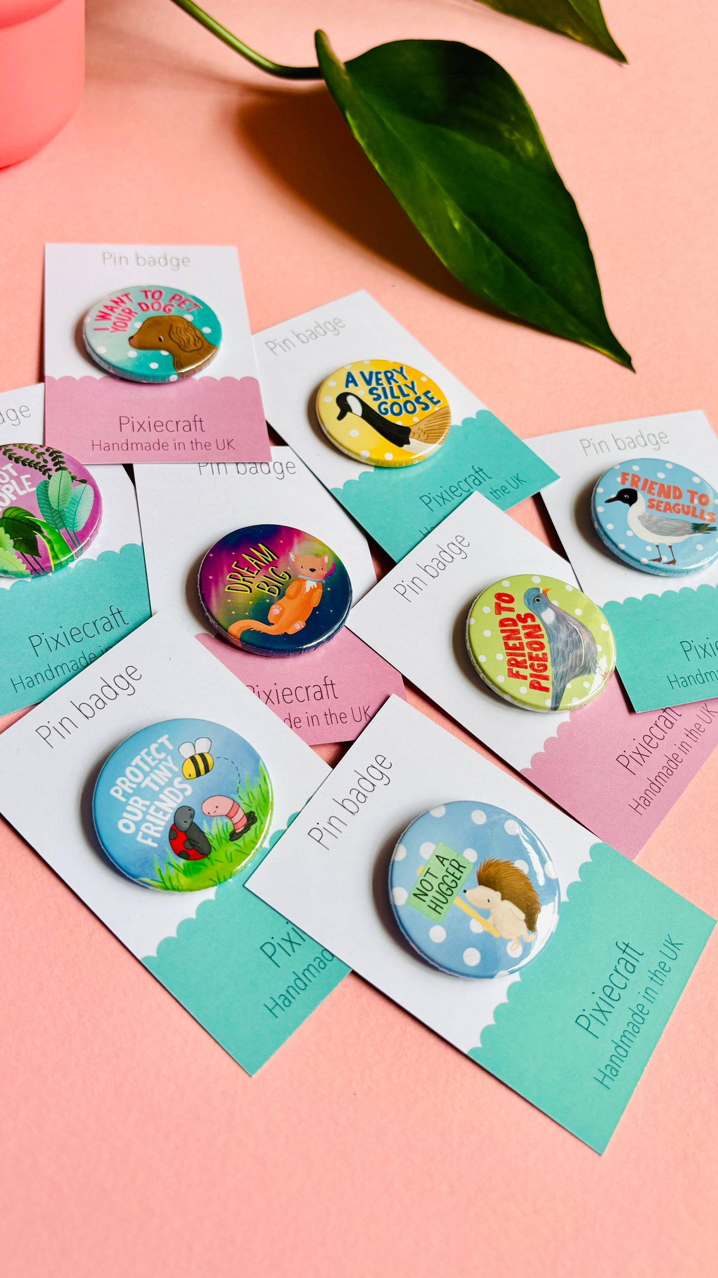 Silly Goose Handmade Pin Badge or Magnet