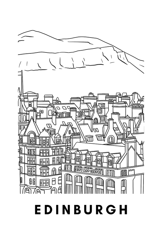 Edinburgh Wall Art (A4)