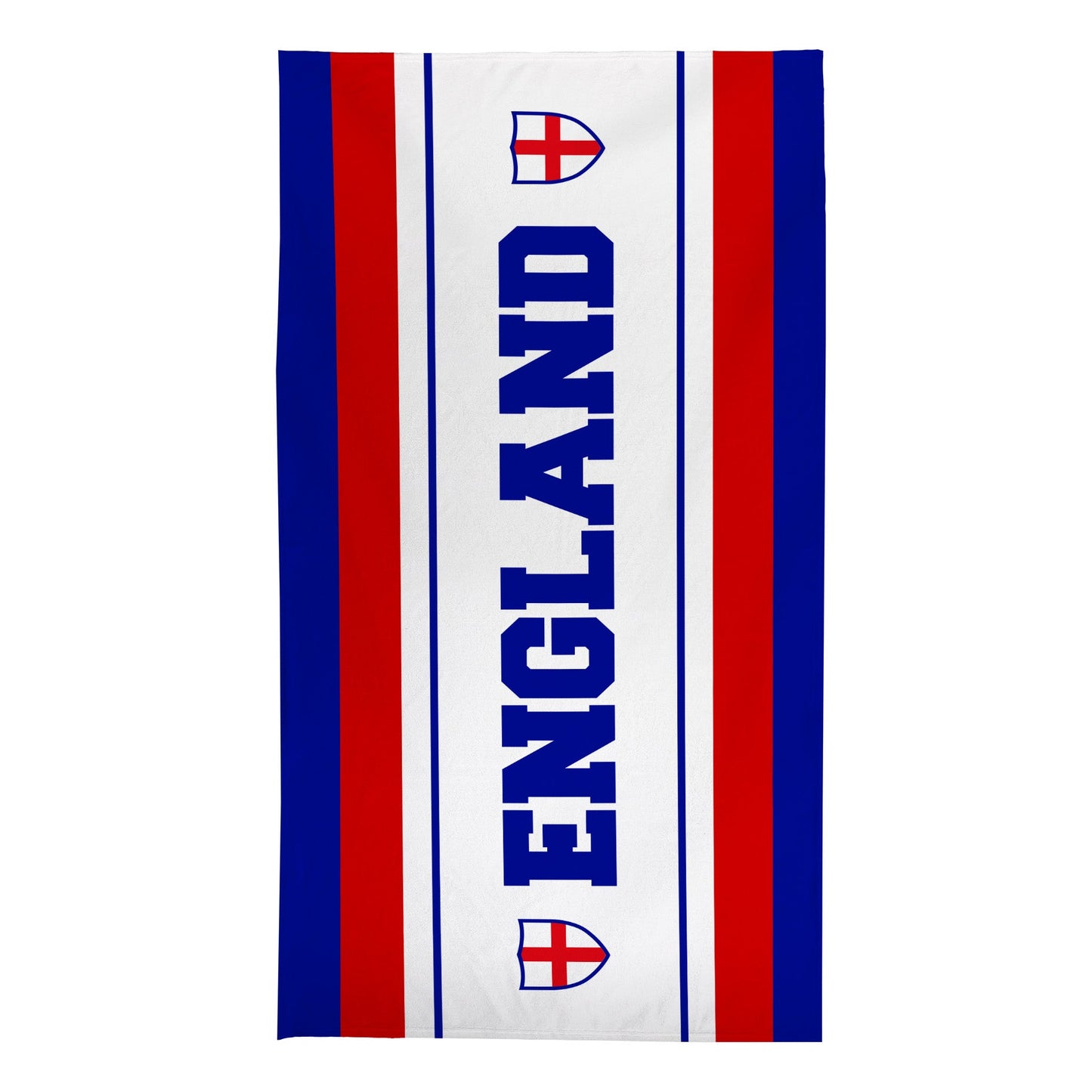 England Stripe  - WC26 - Retro Beach Towel - 150cm x 75cm
