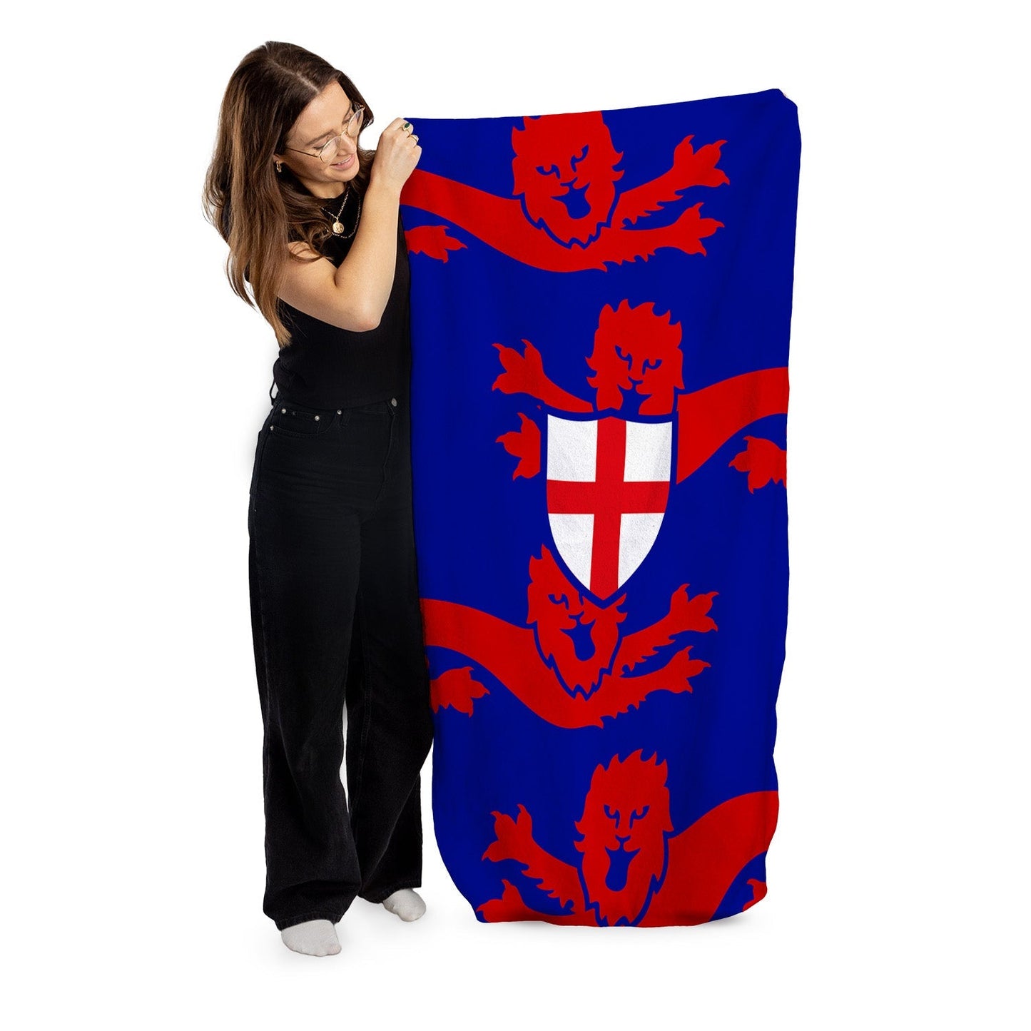England Red Lions - WC26 - Retro Beach Towel - 150cm x 75cm