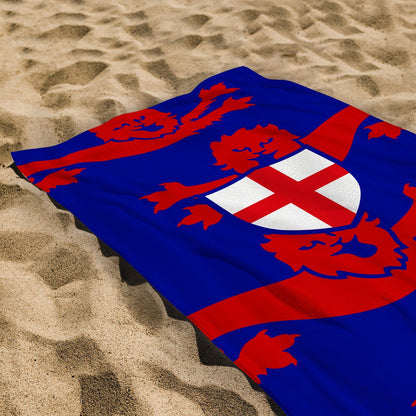 England Red Lions - WC26 - Retro Beach Towel - 150cm x 75cm