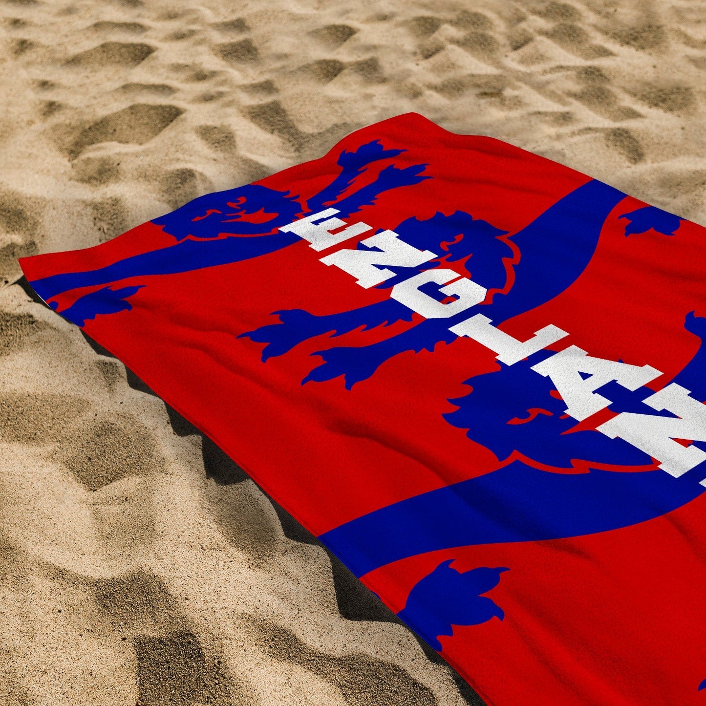 England Blue Lions - WC26 - Retro Beach Towel - 150cm x 75cm