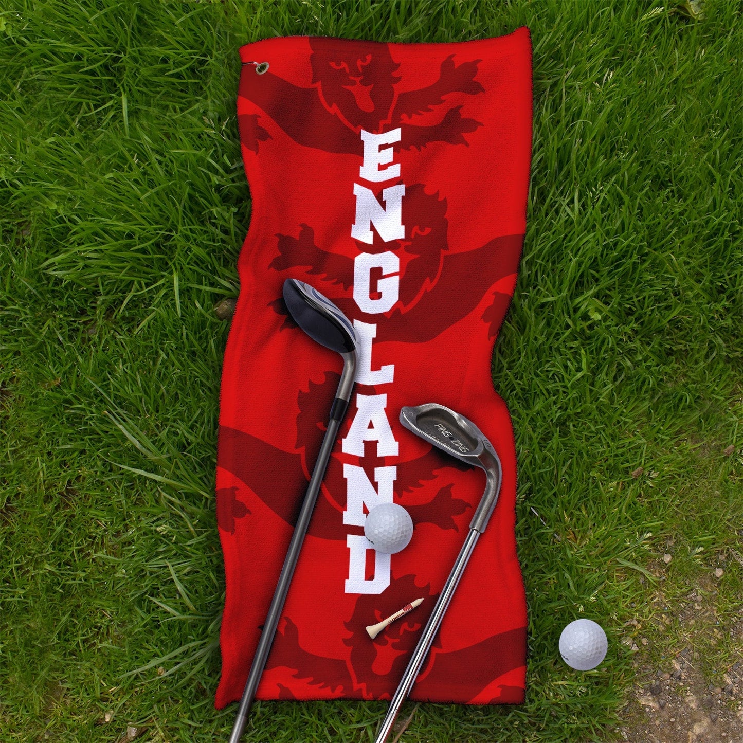 England 4 Red Lions - WC26 - Golf Towel