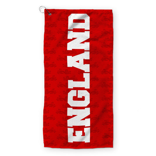 England Lion Repeat - WC26 - Golf Towel