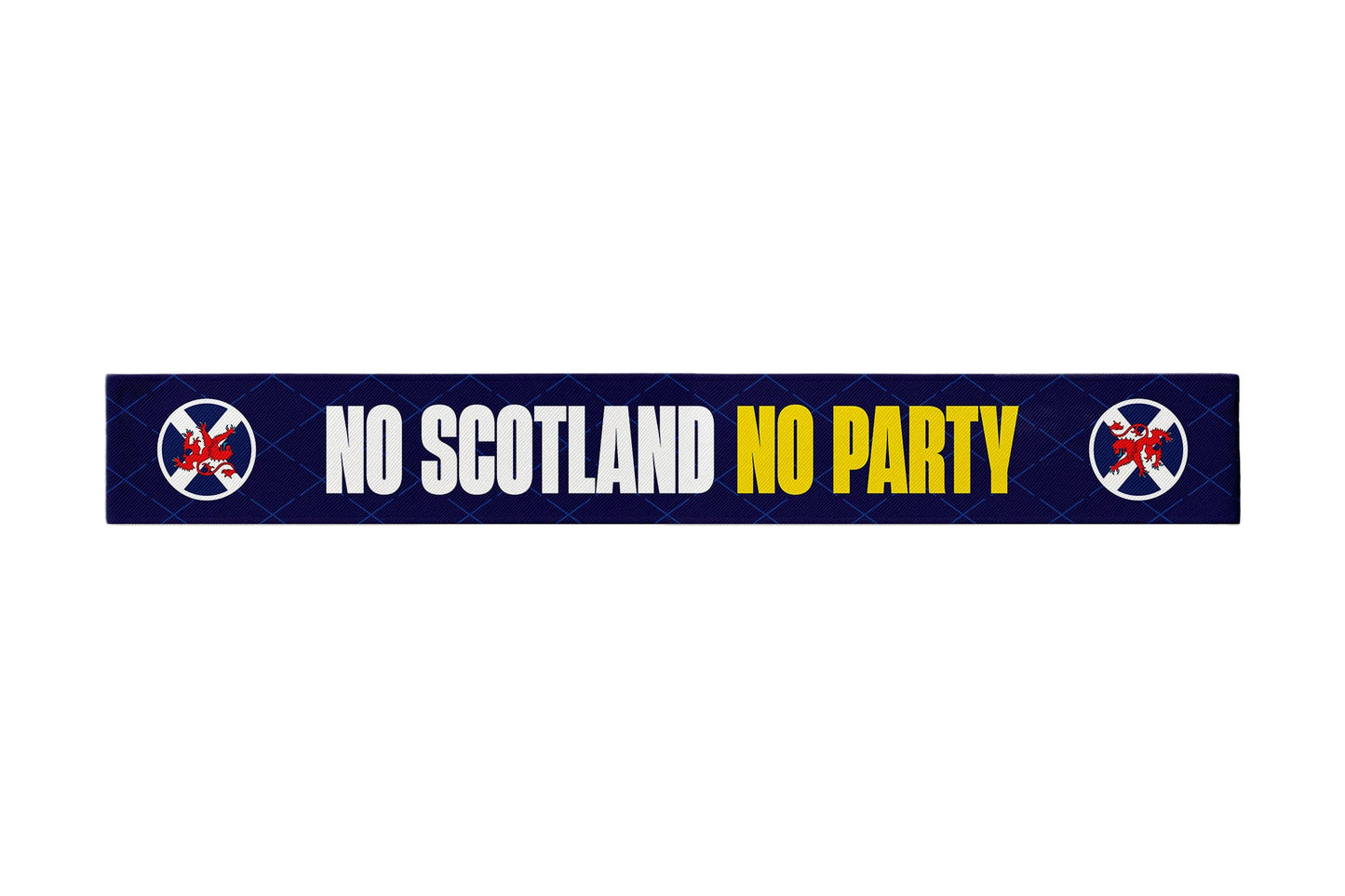 No Scotland No Party - WC26 - Knitted Eyelet Football Scarf